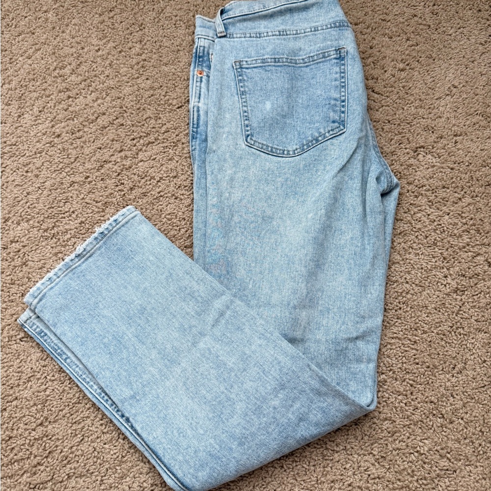 Vintage Slim Mid Rise Light Denim Jeans